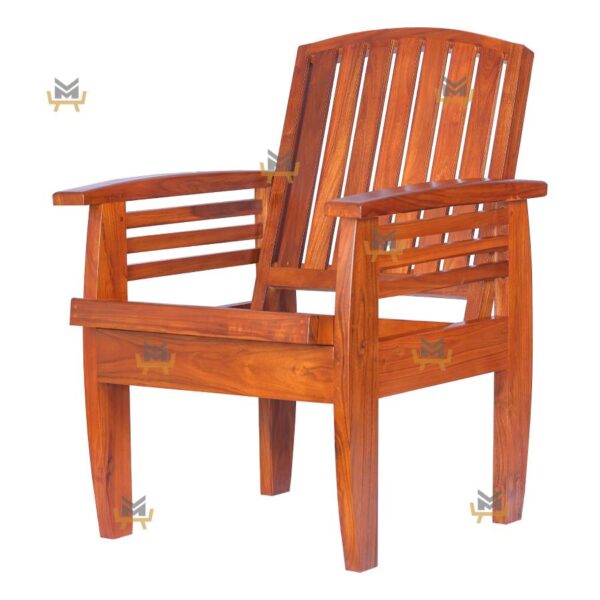 wooden single seat sit out chair